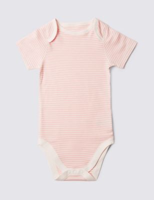 Pink Stripe Short Sleeve Bodysuit &#40;3-8 Years&#41;